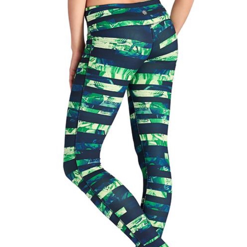 Athleta floral flow chaturanga yoga leggings small